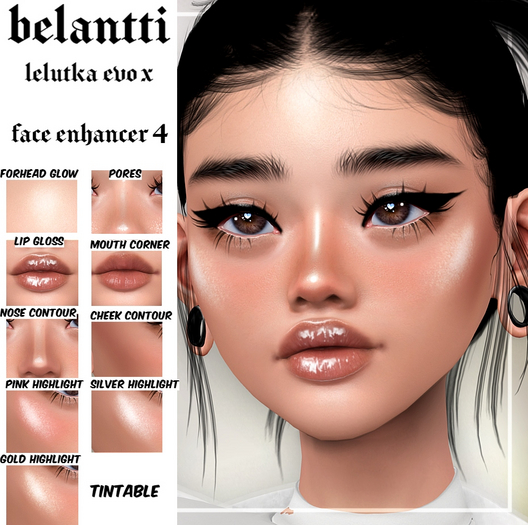 Second Life Marketplace Lelutka Evo x Face Enhancer 4 BOM